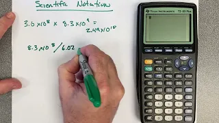 How to do scientific notation on a TI 84/TI 83 Calculator