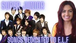 SUPER JUNIOR - SONGS DEDICATED TO E.L.F! - ALRIGHT, ALL MY HEART, A SHORT JOURNEY & MORE! - Reaction