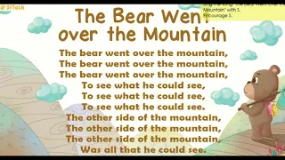 The Bear Went Over the Mountain 51Talk song with Lyrics