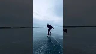 Nothing quite like Olympic champ Aljona Savchenko freestyling on a frozen lake ⛸️🎥: aljonasavchenko