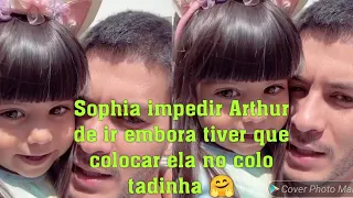 Arthur Aguiar: Sophia não deixa Arthur ir embora criança sempre sofre mais com a distância