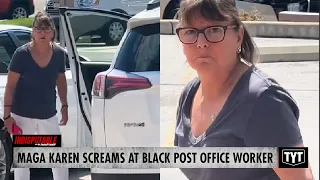 MAGA Karen Unleashes Racist Temper Tantrum, Harasses Black Post Office Worker