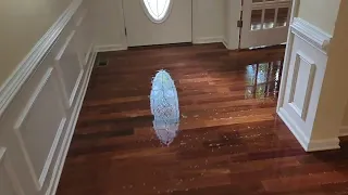 Cleaning & Recoating a pre-finished hardwood floor before new homeowner moves in