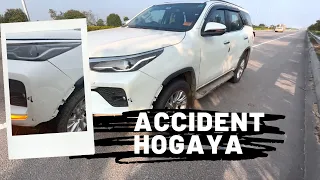 New Fortuner ka accident Hogya 😢 highway pe | Bangalore Manali Road Trip | Fortuner 4x4 2021