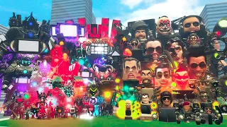 Nextbots In Playground Monster Bosses | ULTRA SPEAKERMAN,TV MAN GLOCKMAN | Minecraft Animation!