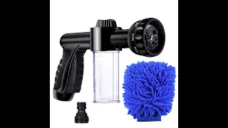 EVILTO 8 Pattern Spray Soap Dispensing Garden Hose Nozzle