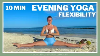 EVENING YOGA | Supine Stretches Class for Outer Hips and Hamstrings | 10 MIN