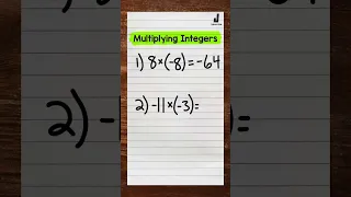 Multiplying Integers | How to Multiply Integers | Math with Mr. J #Shorts