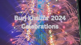 Burj Khalifa New Year Celebration | 2024 Firework | Burj Khalifa New Year Show