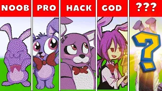 NOOB VS PRO VS HACKER Minecraft Pixel art✨Bonnie Fnaf- Pifka