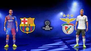 Barcelona vs Benfica | UEFA Champions League | Gameplay & Prediction