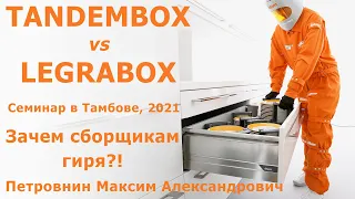 Tandembox и Legrabox. Полный разбор систем выдвижения Blum.