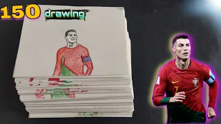 Ronaldo's free kick flip book/How to make Ronaldo flipbook|