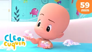 Bath Song with Cuquin and more Nursery Rhymes by Cleo and Cuquin | Children Songs