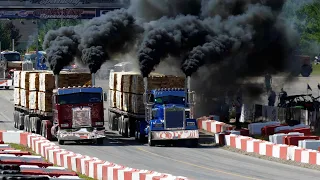 Heavy LOADED Semi Trucks Drag Racing | Over The Top Diesel Showdown 2023