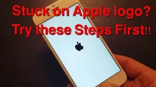 STUCK ON APPLE LOGO? IPHONES, IPADS, IPODS | Try These Steps First!!!