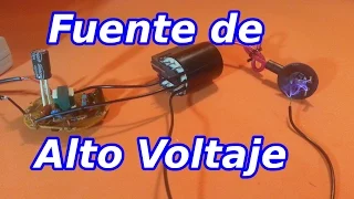 Fuente de Alto Voltaje con Lampara Ahorradora y Flyback