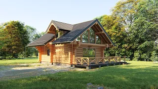 LOG HOUSE DESIGN  110 sqm