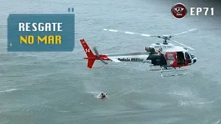 Um Resgate no Mar com o Helicóptero Águia da Polícia Militar