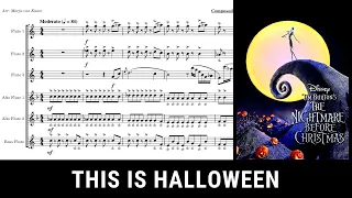 This Is Halloween for Flute Ensemble | THE NIGHTMARE BEFORE CHRISTMAS