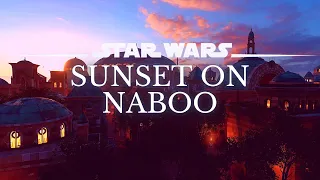 Star Wars 4K Ambience | Sunset On Naboo | Sleep, Study, Ambient Noise | No Music [8 Hrs.]