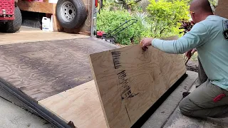 Ramp door extension flap installation