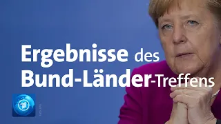 Corona-Lage in Deutschland: Ergebnisse des Bund-Länder-Treffens