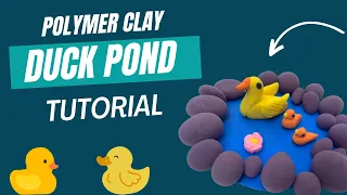Making Happy Ducks with Air Dry Clay||Polymer Clay Tutorial