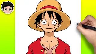 How To Draw Monkey D. Luffy | One Piece - Easy Step By Step Tutorial