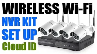 Wi-Fi Wireless NVR Kit Unboxing and Setup / 4Channel Camera Installation / Security system / K9604-W