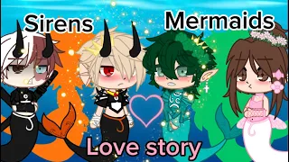 Part one the mermaid prince and siren prince (💚bkdk🧡)