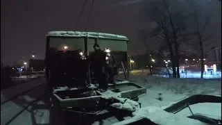 Новогоднее приключение на грузовых поездах/на товарном поезде через Санкт-Петербург/ Серия 2