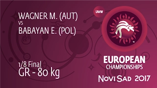 1/8 GR - 80 kg: E. BABAYAN (POL) df. M. WAGNER (AUT), 6-5