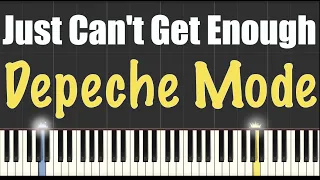 Just Can't Get Enough - Depeche Mode - Piano Tutorial