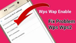 Fix Wps Connection | Infinix Note 7  Infinix Hot 9 pro Solved WiFi Wps Problem