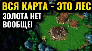 Всё стоит ТОЛЬКО ДЕРЕВО: Вся карта - это ЛЕС! Безумная карта в Warcraft 3 Reforged