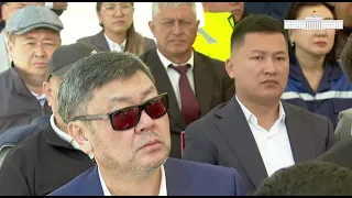 Садыр Жапаров Таласта “Бала-Саруу” ГЭСин ишке киргизди