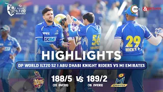 ILT20 S2 | हिंदी - HIGHLIGHTS | MI Emirates V/S Abu Dhabi Knight Riders - T20 Cricket | 28th Jan