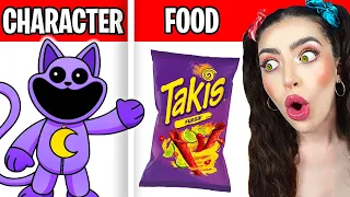 ALL SMILING CRITTERS CHARACTERS FAVORITE DRINKS + FOODS!? (Smiling Critters But It's CANDY!)