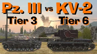 WOT Blitz Can Pz. III Kill a KV-2