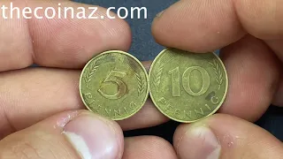 How much Pfennig Coins From Germany