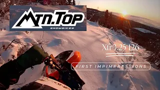 Mountain Top XFR 126 3 1/4 Inch Track #Snowbike Kit Review #mtntopsnowbike