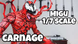 [ENG SUB] Si Merah Ini Serem Tapi Keren!! Migu 1/7 Scale Carnage Unboxing & Review