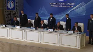 Caspian Sea nations sign landmark deal