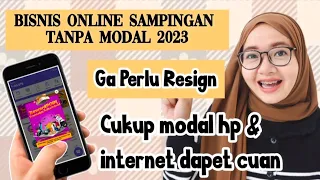 BISNIS ONLINE SAMPINGAN TANPA MODAL 2023 OMSET PULUHAN JUTA / BULAN