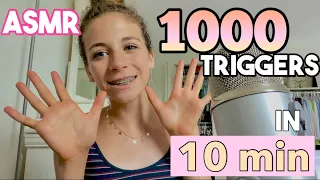 ASMR 1000 Triggers in 10 minutes!