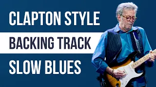 Eric Clapton Style Blues Backing Track in A