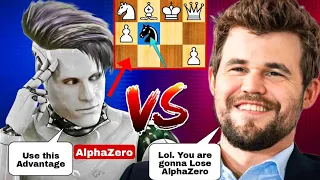 AlphaZero Gives his Material to Magnus Carlsen, Can Magnus Win?| AlphaZero Vs Magnus Carlsen | Chess