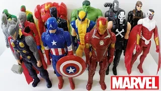 Coleção Marvel de Bonecos : Os Vingadores ou Avengers - Hulk, Hulkbuster, Wolverine, Capitão América