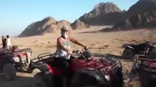 Kissing camels and ATV safari thru the Sinai Desert, Sharm El Sheik, Egypt